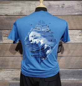 Atlantic Surf Co Atlantic Surf Break T-shirt Vintage Blue