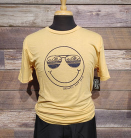 Atlantic Surf Co Atlantic Surf Smiley Triblend T-shirt Yellow