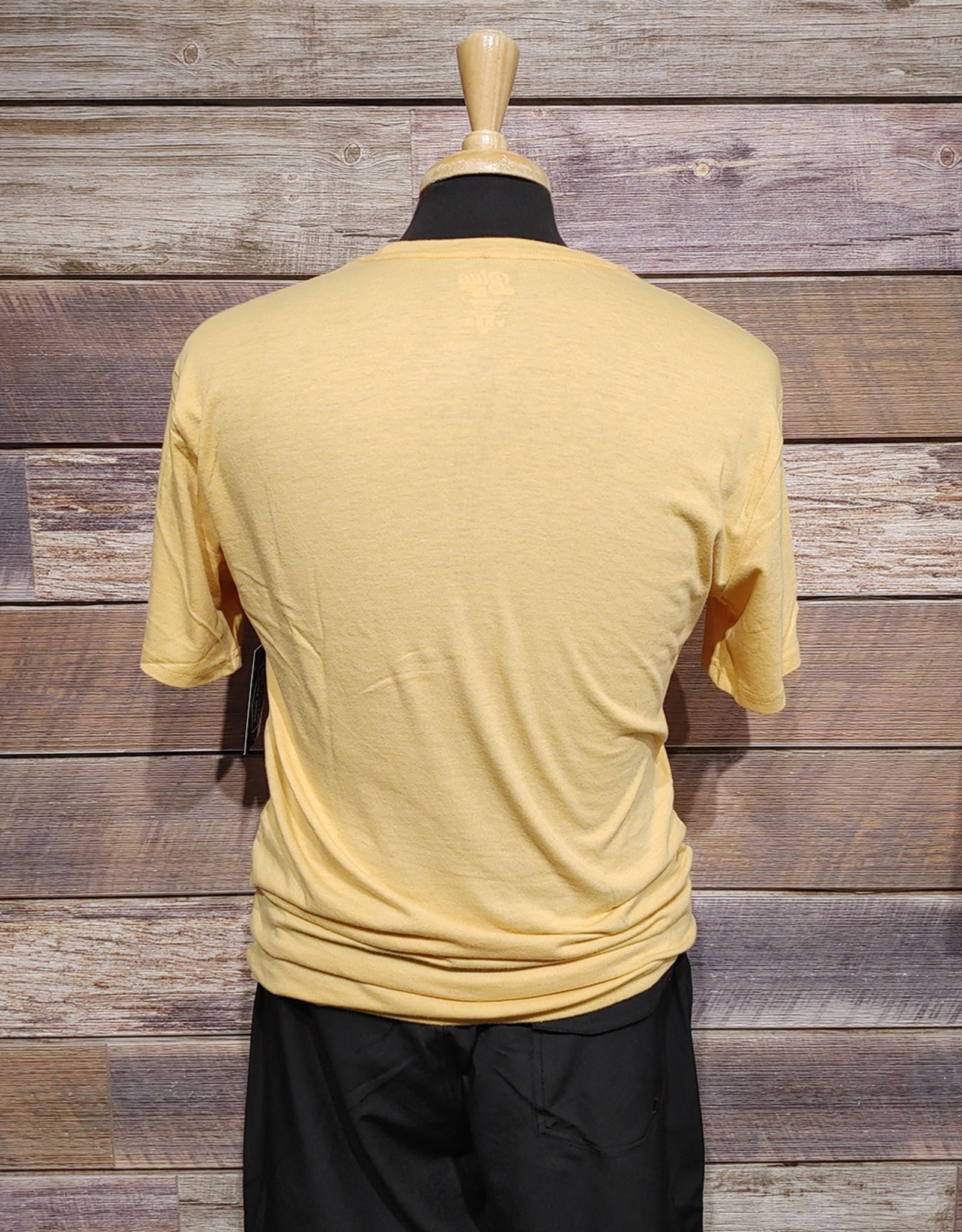 Atlantic Surf Co Atlantic Surf Shop Smiley Triblend T-Shirt Yellow