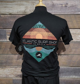 Atlantic Surf Co Atlantic Surf Horizon T-shirt Black