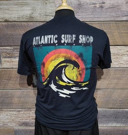 Atlantic Surf Co Atlantic Surf Sunset Wave T-shirt Navy