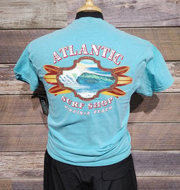 Atlantic Surf Co Atlantic Surf Perfect Wave T-shirt Bright Blue