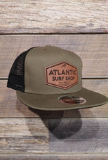 Atlantic Surf Co Atlantic Surf New Era Snapback Trucker Hat Olive/Black