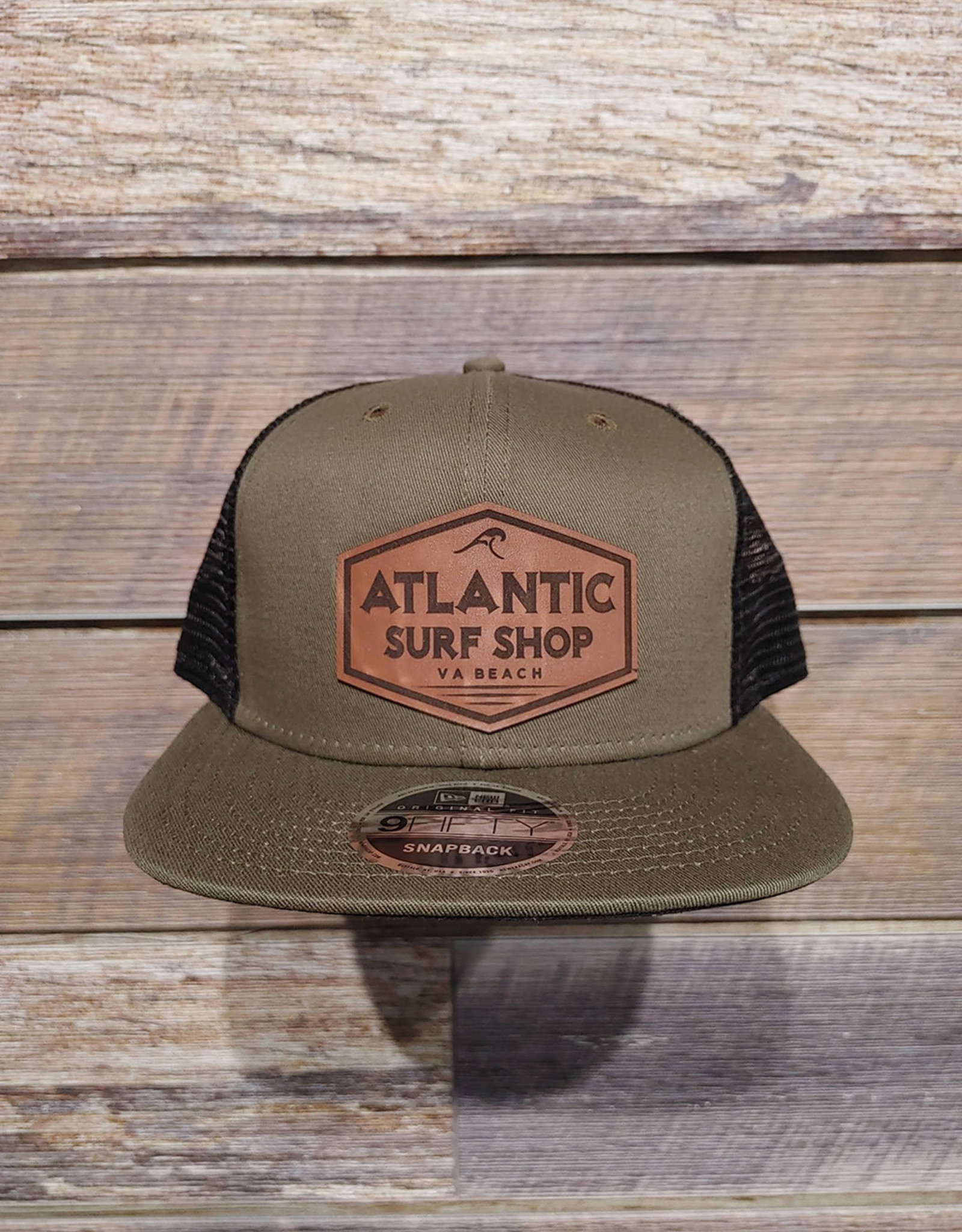 Atlantic Surf Co Atlantic Surf New Era Snapback Trucker Hat Olive/Black