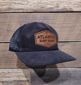 Atlantic Surf Co Atlantic Surf Corduroy Snapback Trucker Hat Navy/Navy