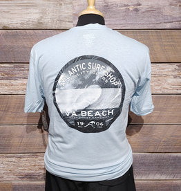 Atlantic Surf Co Atlantic Surf East Coast Wave Triblend T-Shirt Blue