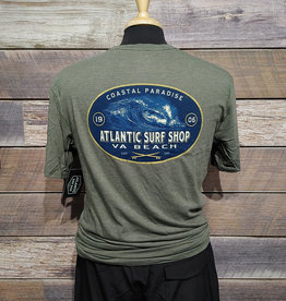 Atlantic Surf Co Atlantic Surf Paradise Triblend T-shirt Military Green