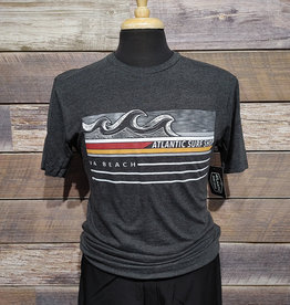Atlantic Surf Co Atlantic Surf Sketch Wave Triblend T-shirt Grey