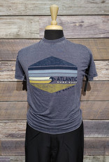 Atlantic Surf Co Atlantic Surf Shop Retro Stripe Vintage T-shirt Navy