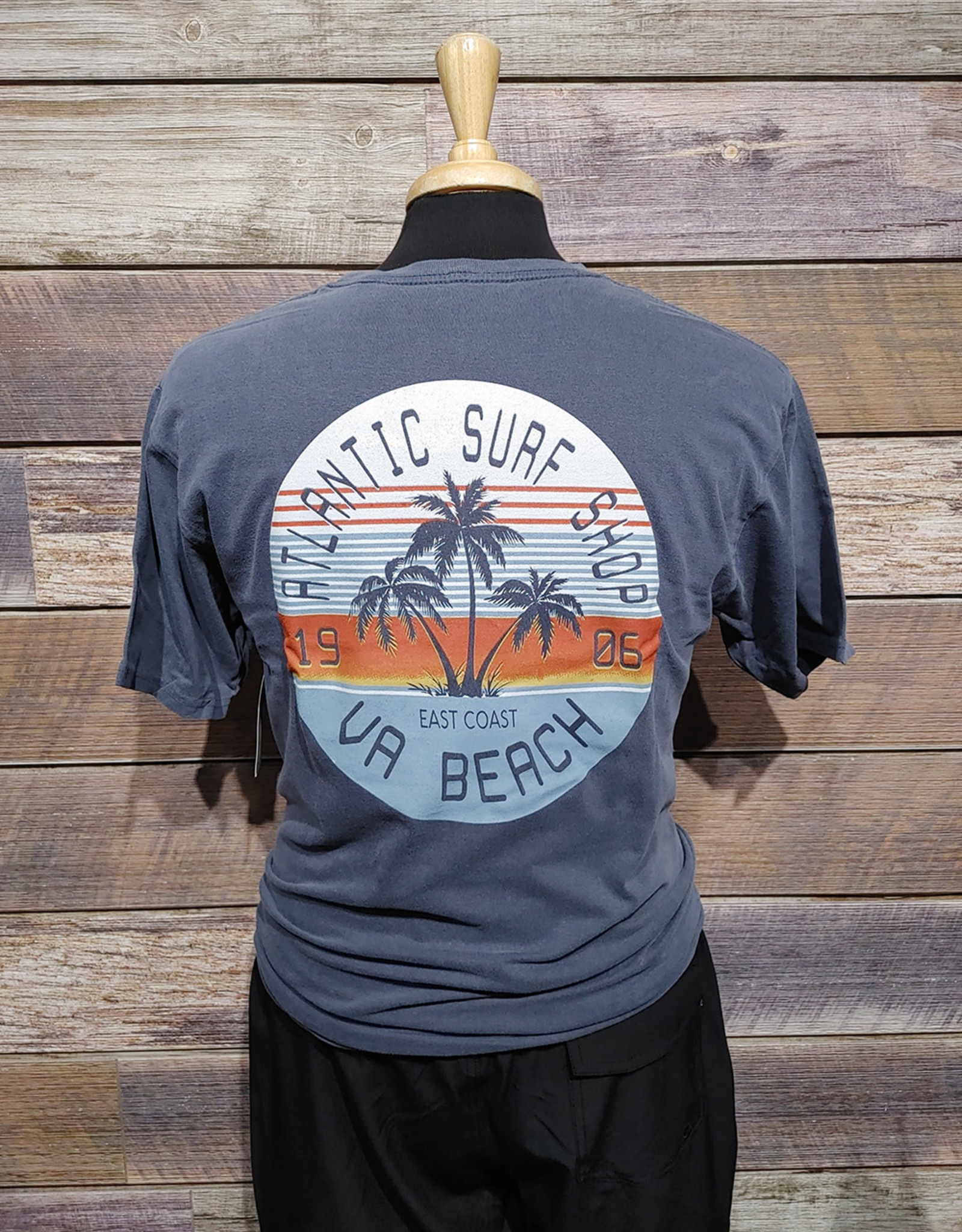 Atlantic Surf Co Atlantic Surf Palm Circle T-shirt Blue Jean