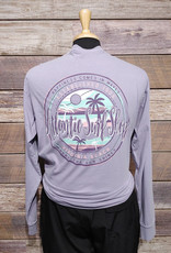 Atlantic Surf Co Atlantic Surf Shop Happiness Waves Longsleeve T-shirt Lavender