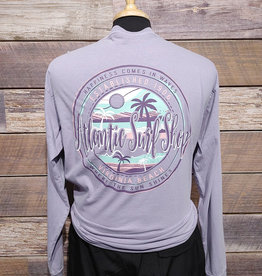 Atlantic Surf Co Atlantic Surf Happiness Waves Longsleeve T-shirt Lavender