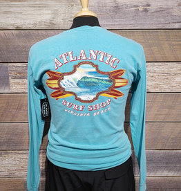 Atlantic Surf Co Atlantic Surf Perfect Wave Longsleeve T-shirt Bright Blue