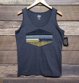 Atlantic Surf Co Atlantic Surf Retro Stripe Tank Triblend Navy