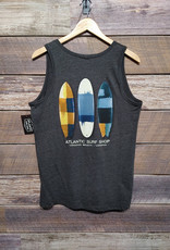 Atlantic Surf Co Atlantic Surf Triple Surfboard Triblend Tank Charcoal