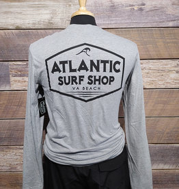 Atlantic Surf Co Atlantic Surf Badge Longsleeve T-shirt Heather Grey