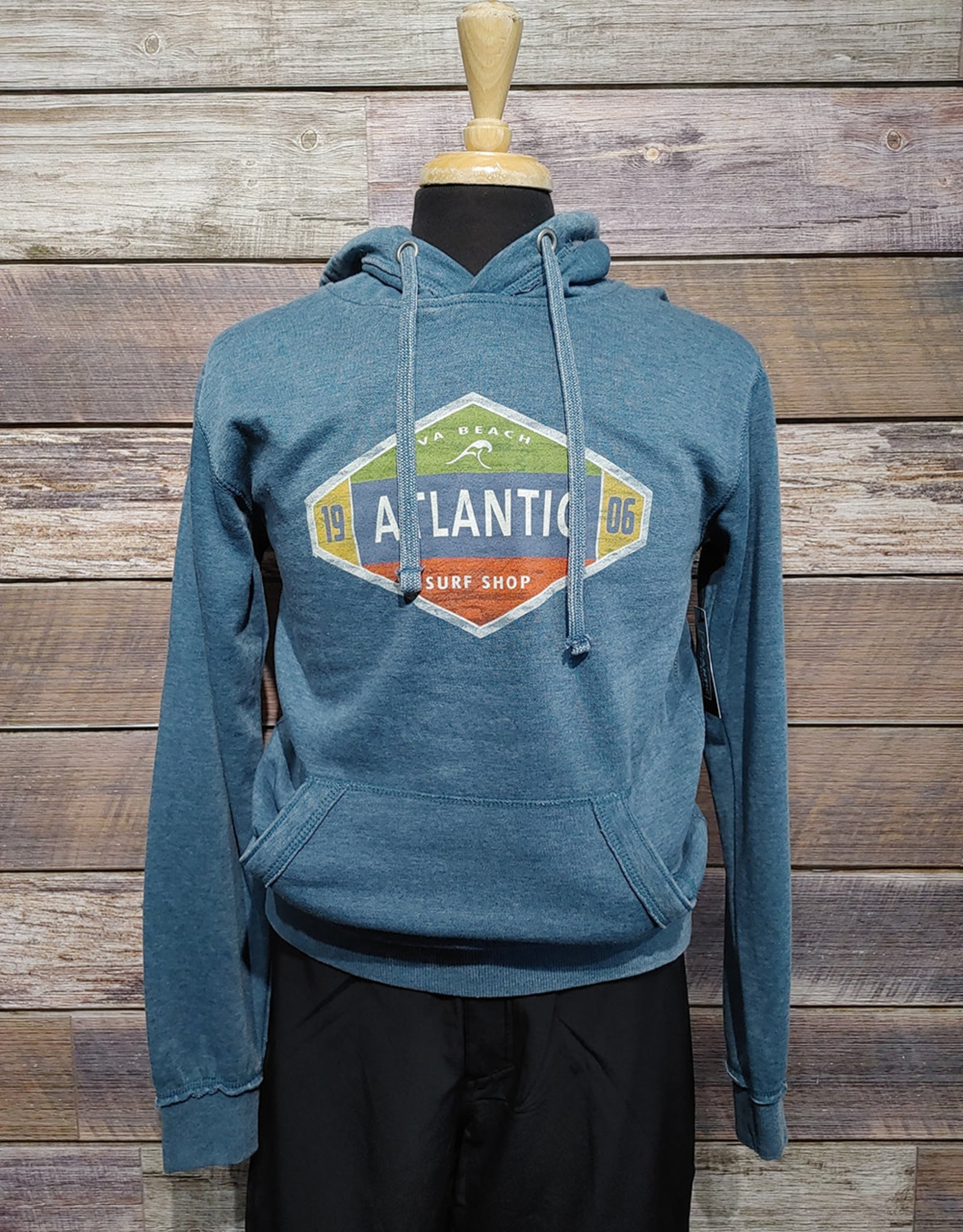 Atlantic Surf Co Atlantic Surf Shop Buoy Lightweight Hoodie Blue