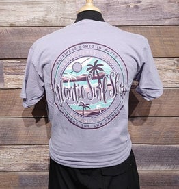 Atlantic Surf Co Atlantic Surf Happiness Waves T-shirt Lavender