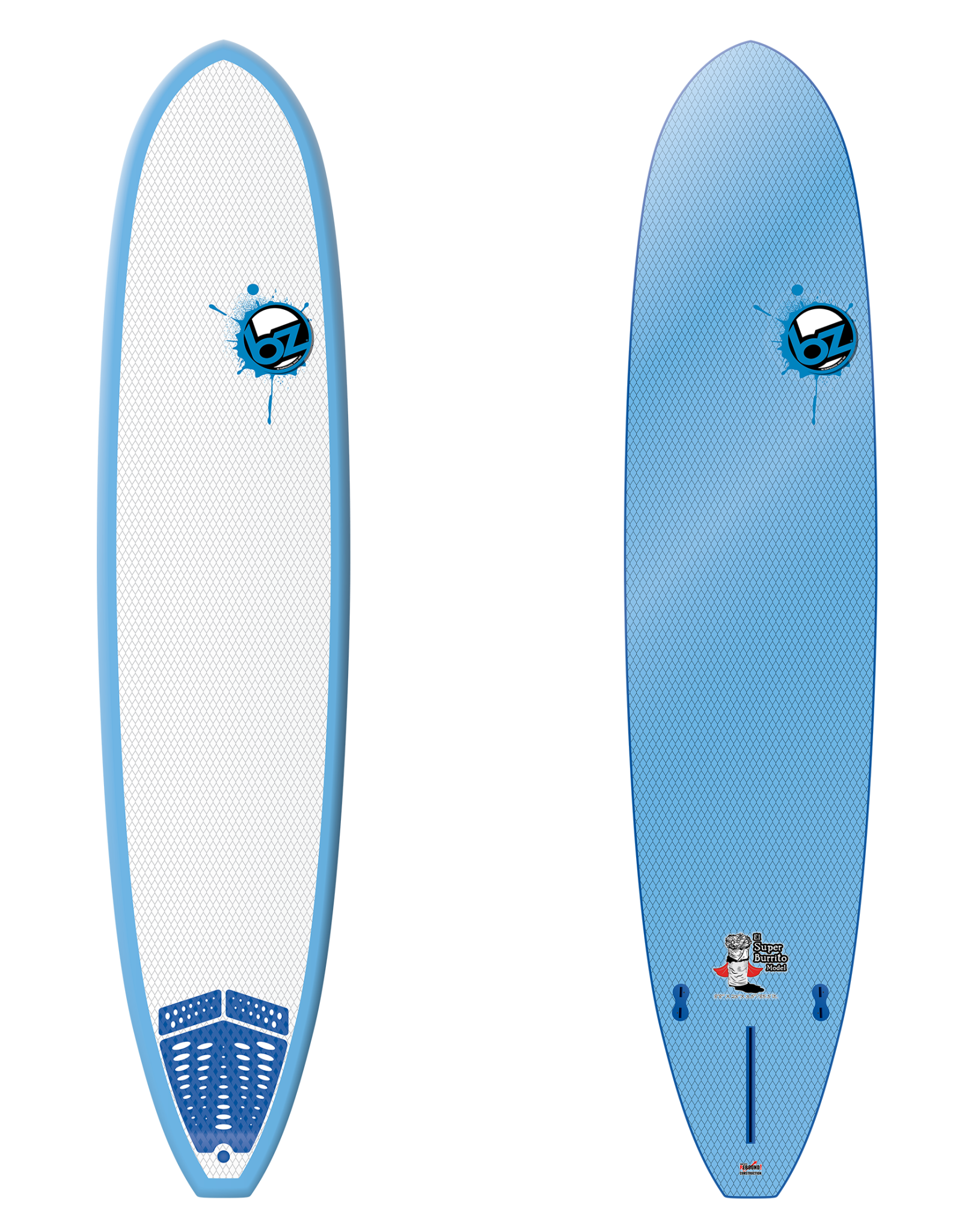 BZ BZ El Super Burrito 8’8” Surfboard