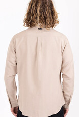 Rusty Rusty Overtone Long Sleeve Linen Shirt Khaki Marle