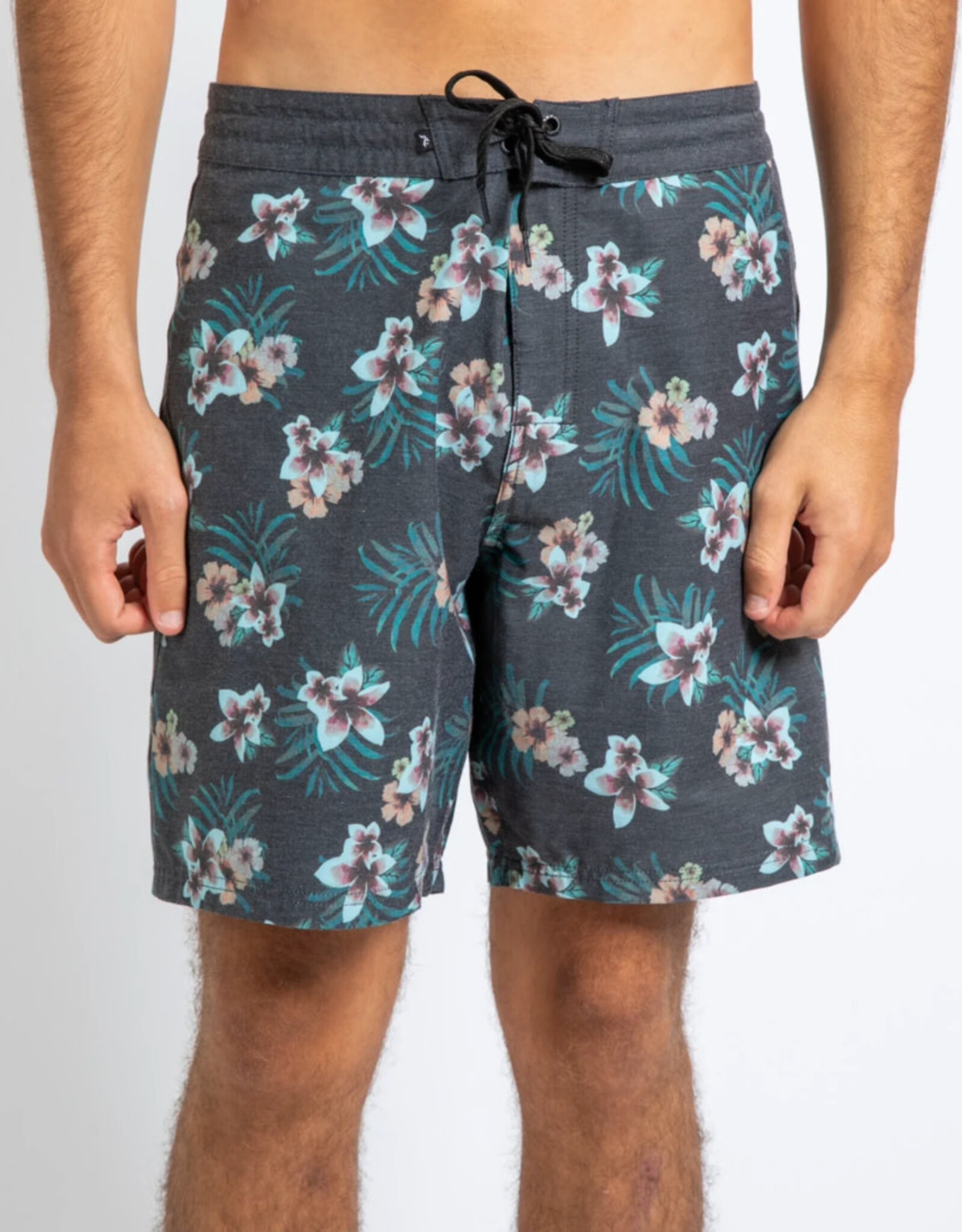 Rusty Rusty Maui Tropics 18" Boardshort Black Tropical