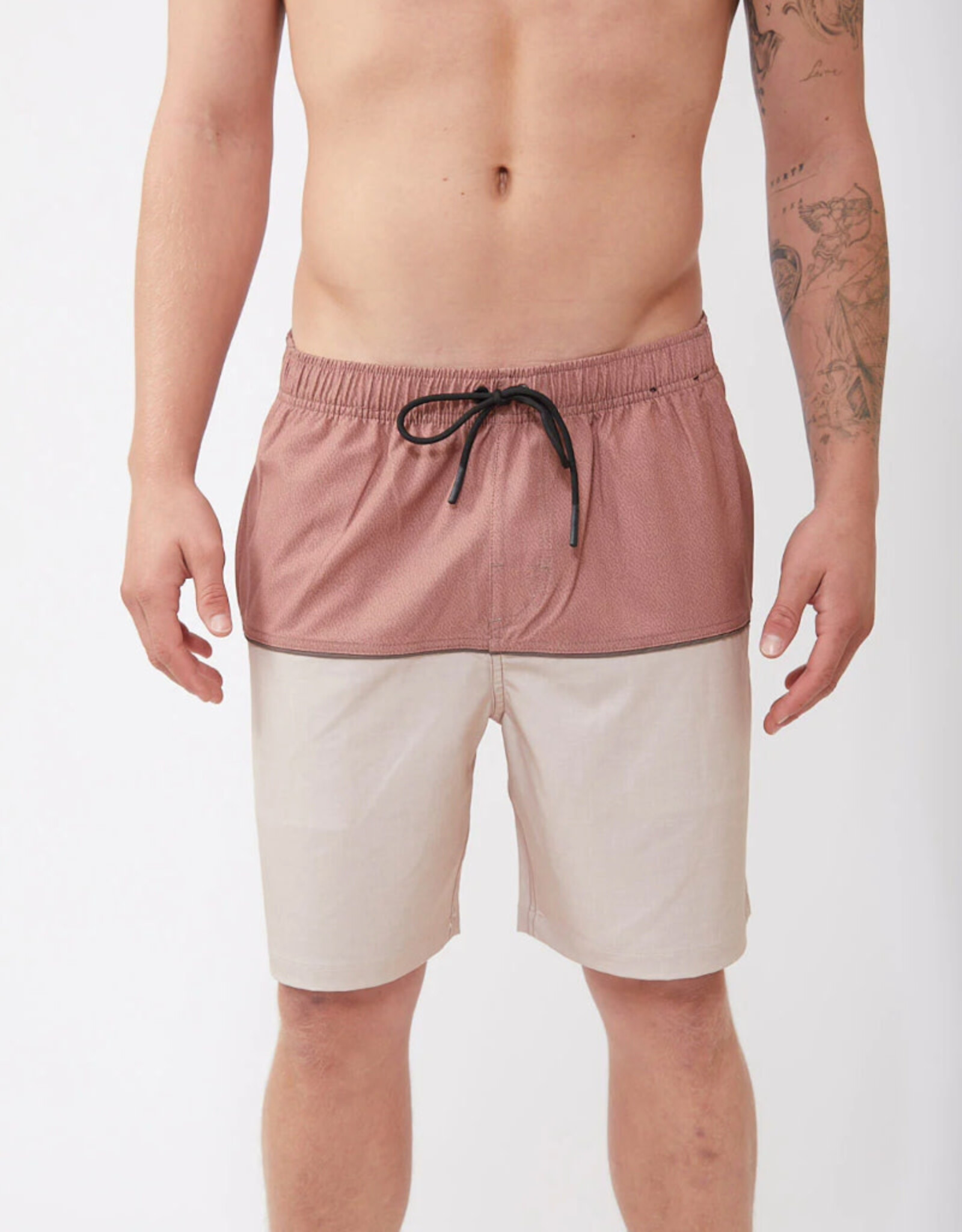 Rusty Rusty Tic Tac Fixed Boardshort Redwood