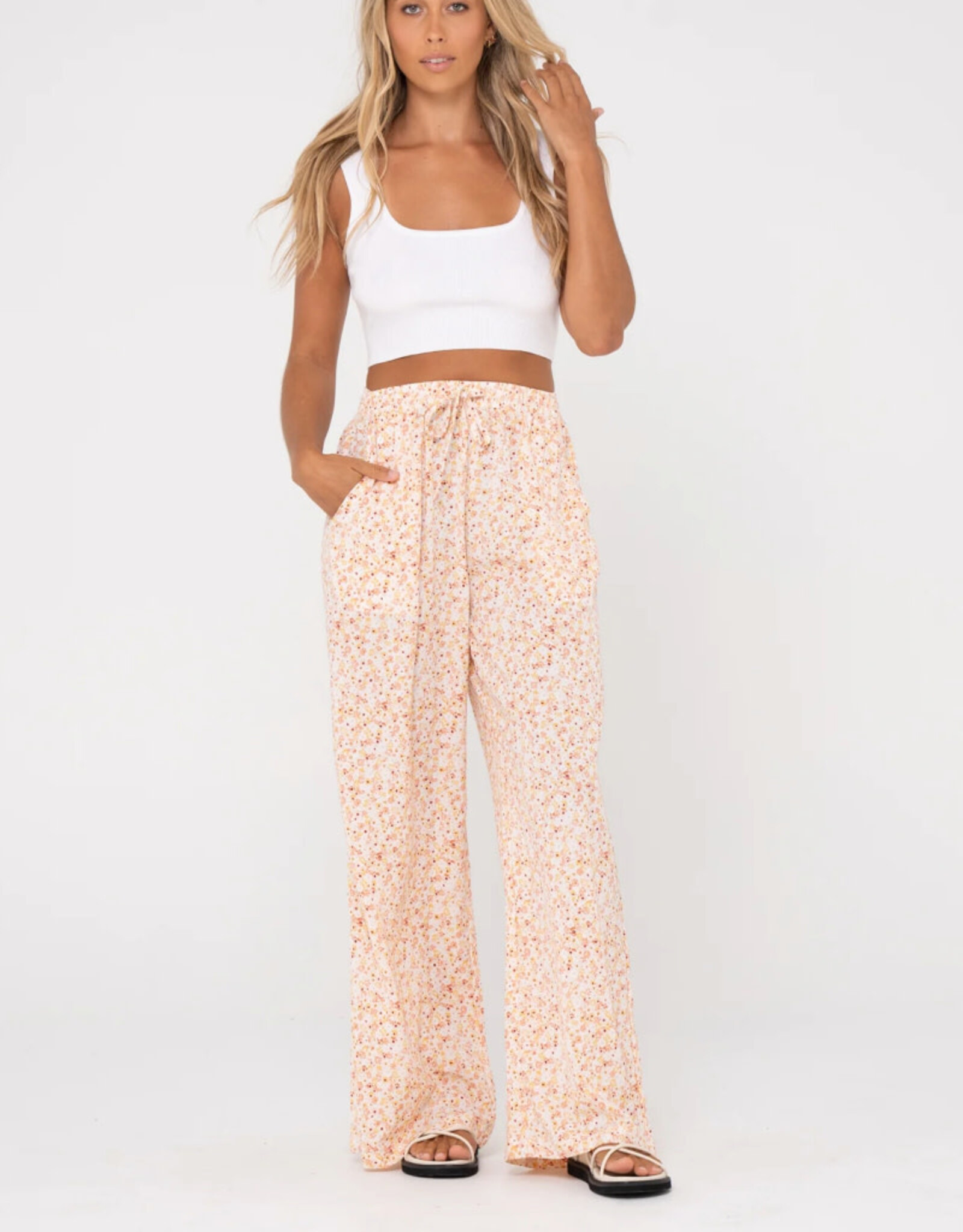 Rusty Rusty Flower Garden Pant Peach Sunset