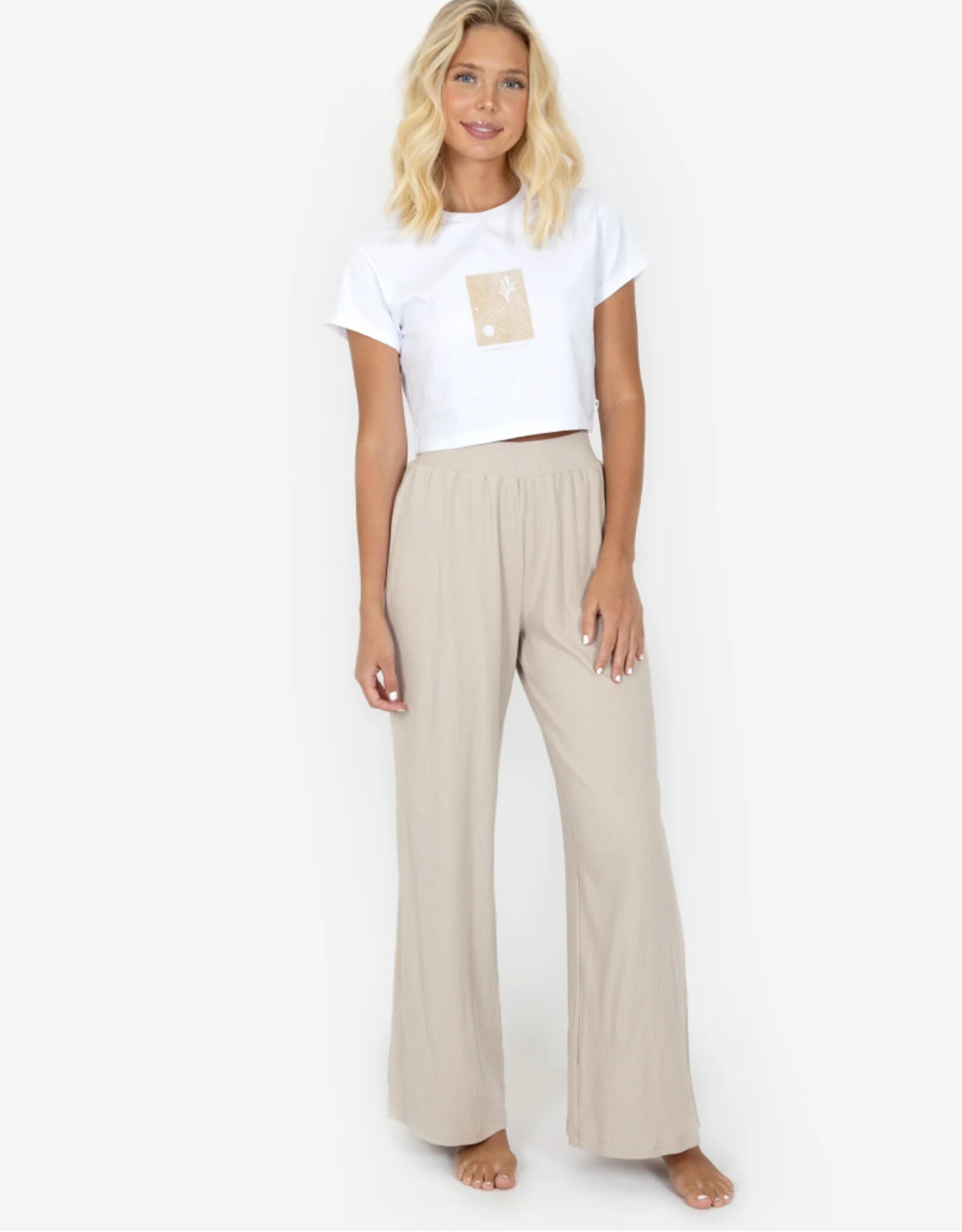 Rusty Rusty Huntington Lounge Pant Beige