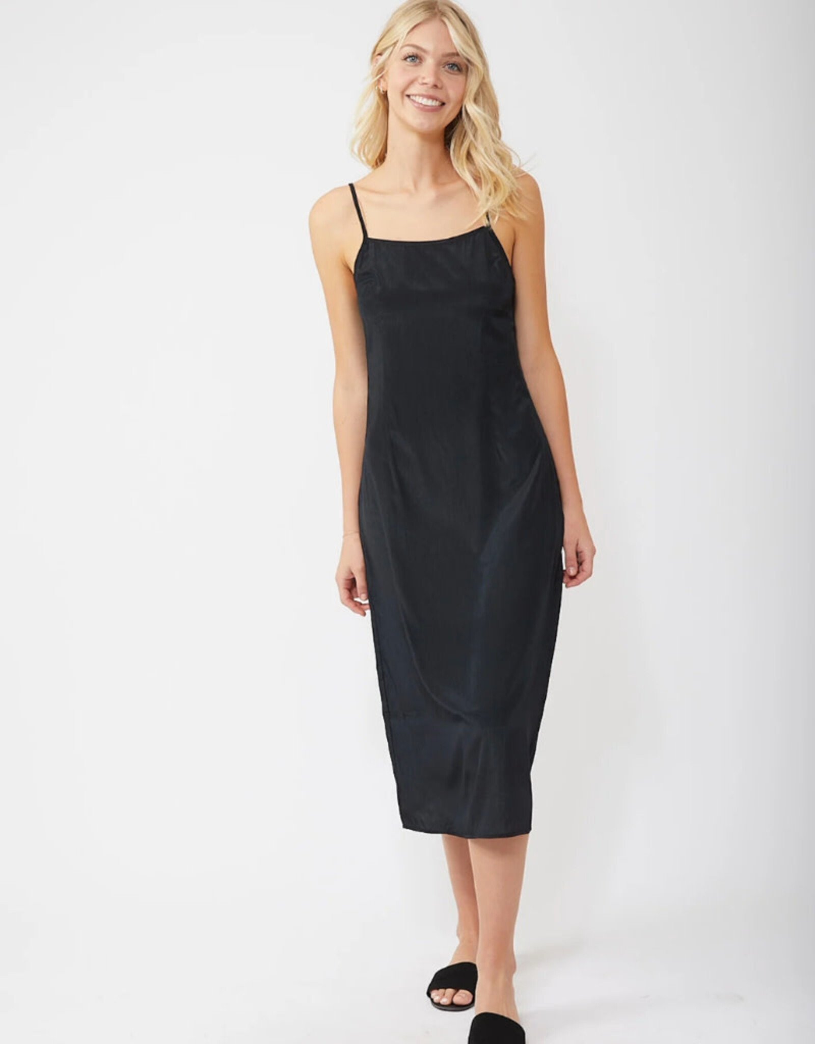 Rusty Rusty Porter Midi Dress Black