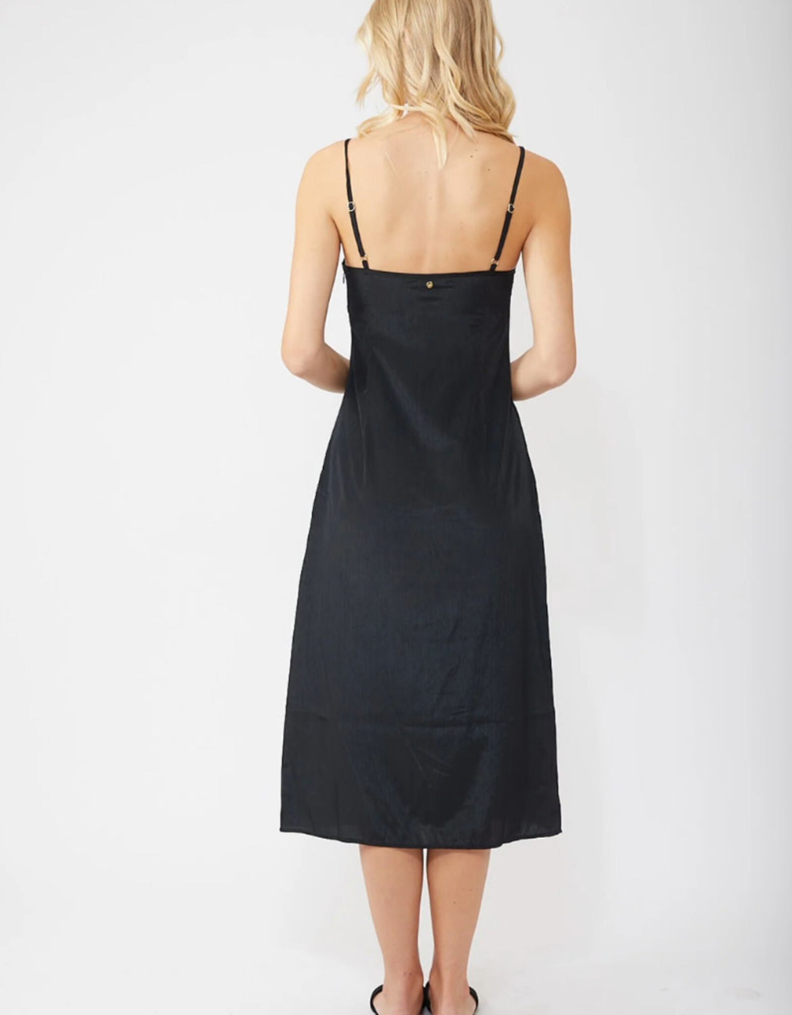 Rusty Rusty Porter Midi Dress Black