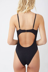 Rusty Rusty Sandalwood Balconette One Piece Black