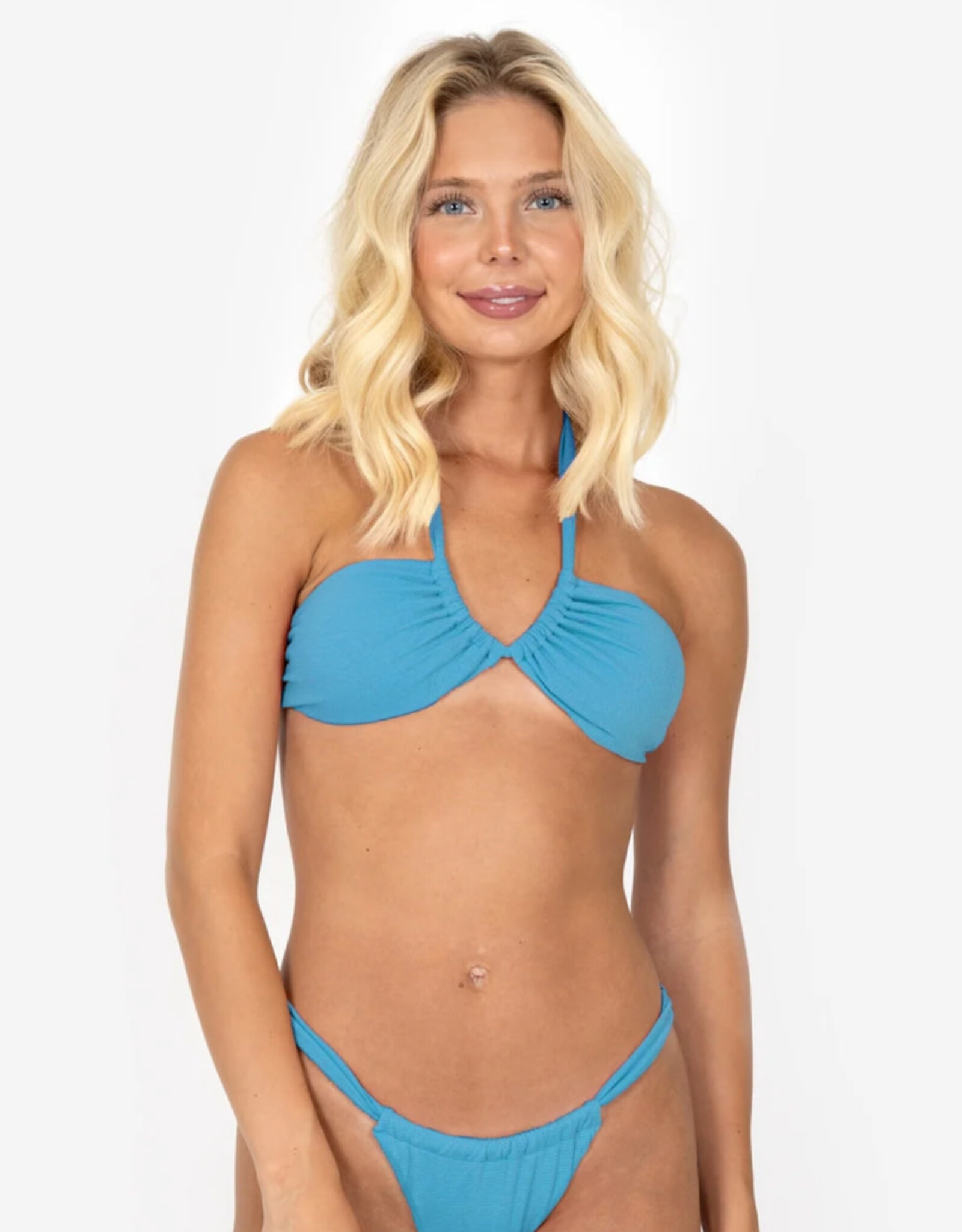 Rusty Rusty Hannah Bikini Top Blue