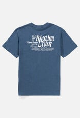 Rhythm Rhythm Livin Slub Short Sleeve T-shirt Vintage Blue