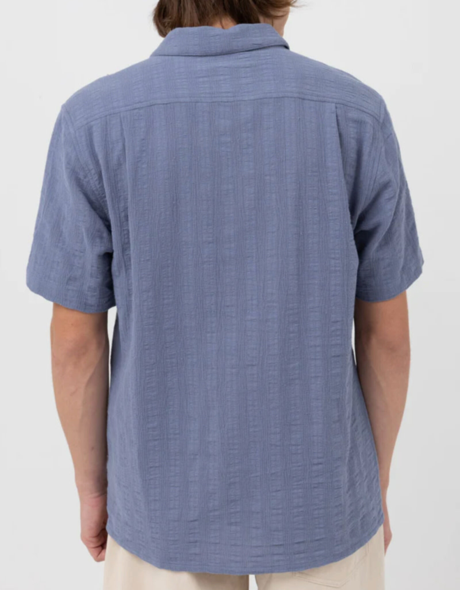 Rhythm Rhythm Dobby Short Sleeve Shirt Slate