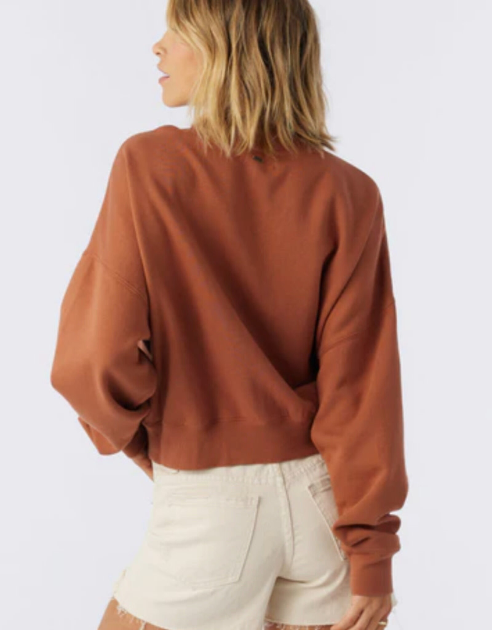 O'Neill O'Neill Moment Crop Pullover Fleece Rustic Brown