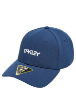 Oakley Oakley 6 Panel Stretch Metallic Hat Poseidon/White