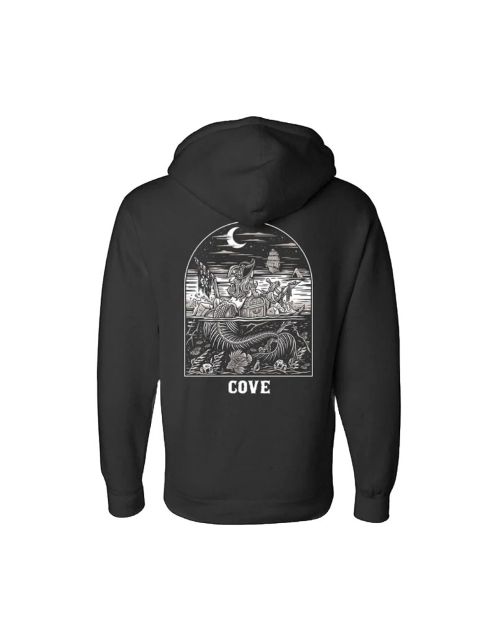 Cove Cove Tatted Mermaid Hoodie Black
