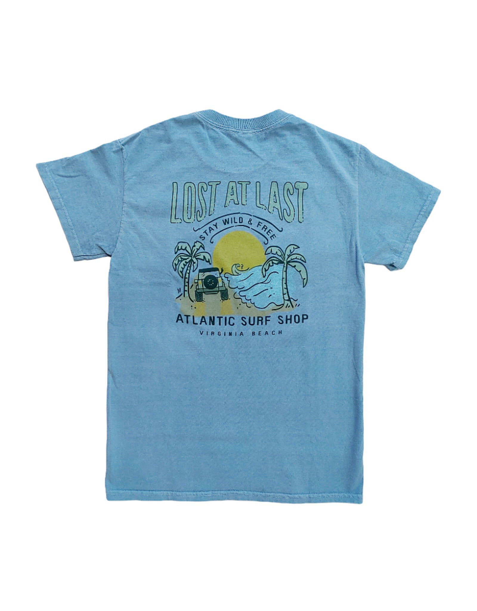 Atlantic Surf Co Atlantic Surf Shop Lost At Last T-shirt Dusk Blue