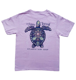 Atlantic Surf Co Atlantic Surf Bubble Sea Turtle T-shirt Light Purple