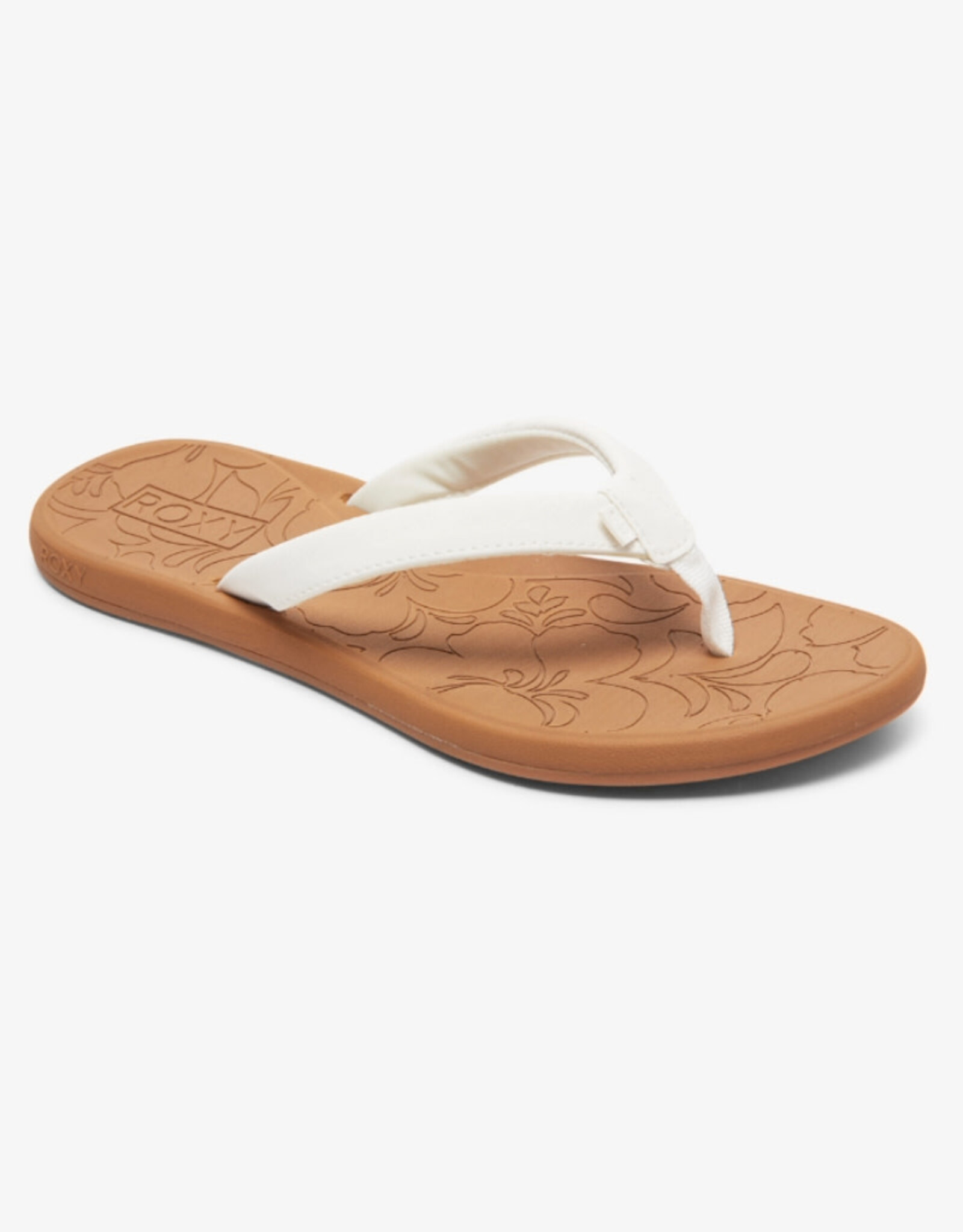 Roxy Costas White & Tan Sandals