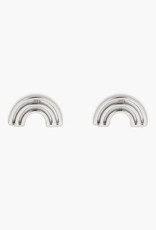 Pura Vida Pura Vida Chasing Rainbows Stud Earrings Silver