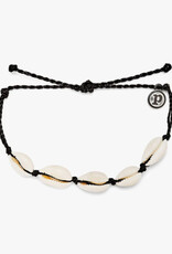 Pura Vida Pura Vida Knotted Cowries Bracelet Black