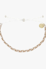 Pura Vida Pura Vida Mini Braided Bracelet Leche