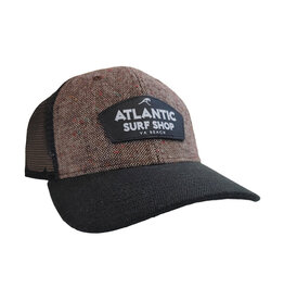 Atlantic Surf Co Atlantic Surf Shop Vintage Twill Two Tone Trucker Ball Cap Sand