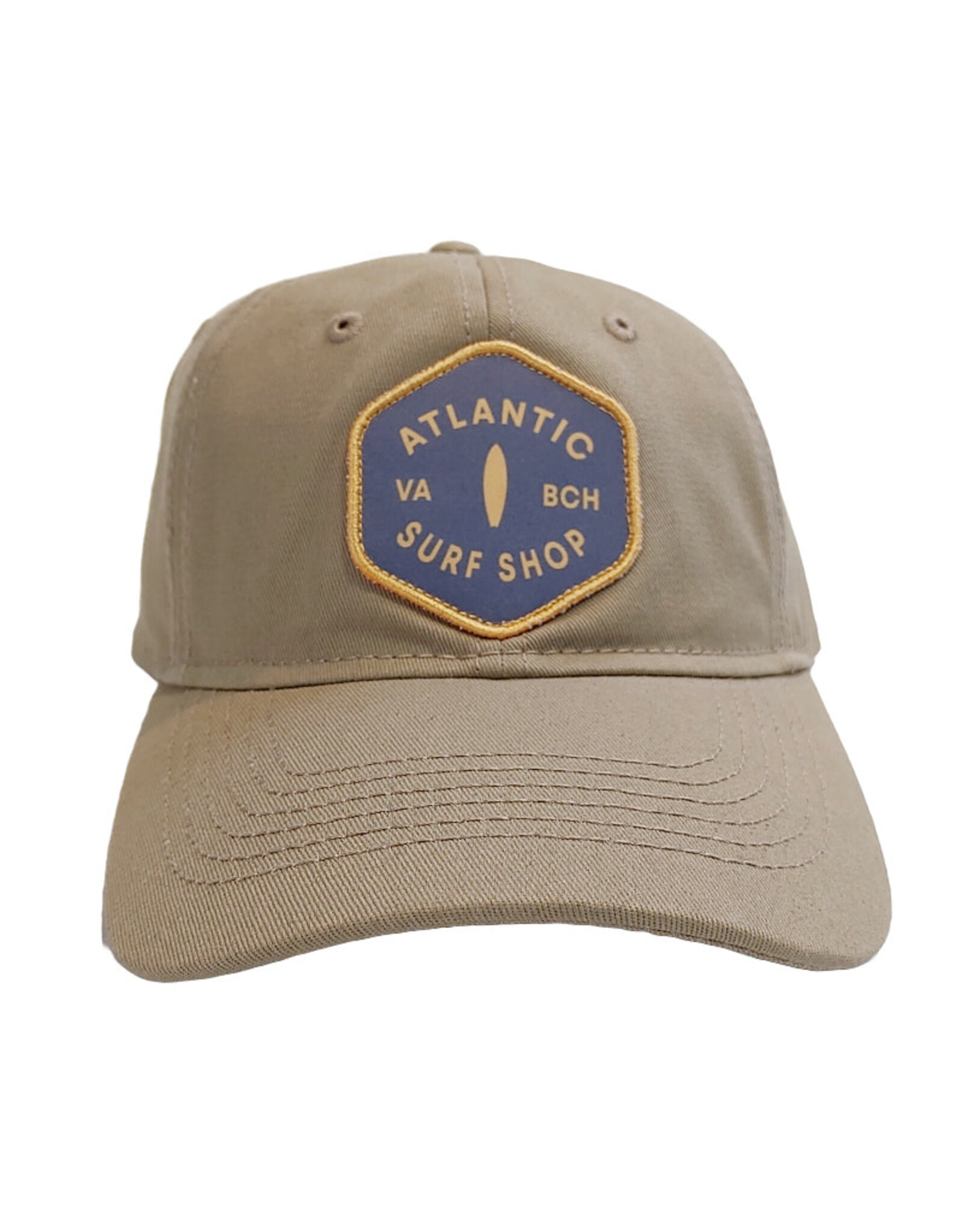 Atlantic Surf Co Atlantic Surf Board Patch Relaxed Ball Cap Tan