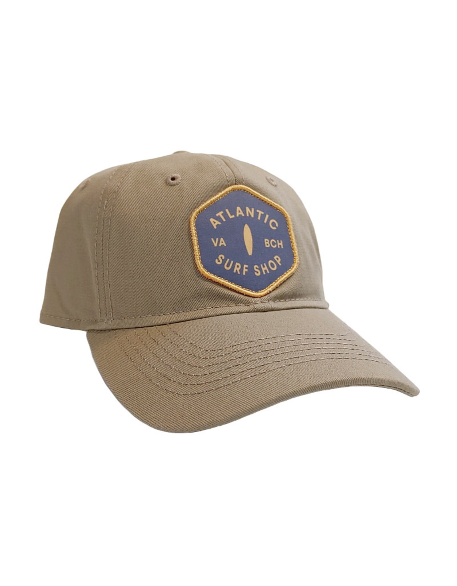 Atlantic Surf Co Atlantic Surf Board Patch Relaxed Ball Cap Tan