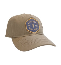 Atlantic Surf Co Atlantic Surf Board Patch Relaxed Ball Cap Tan