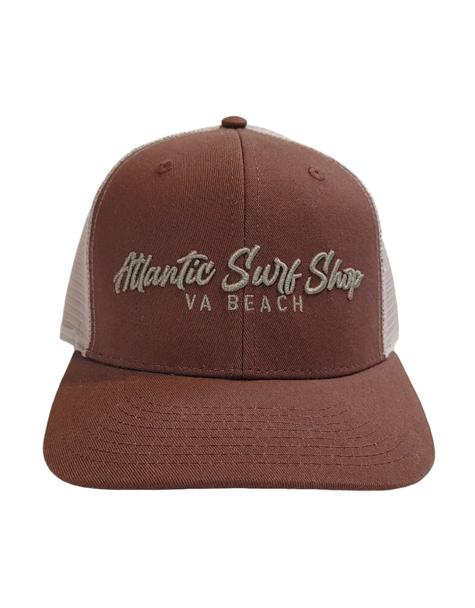 Atlantic Surf Co Atlantic Surf Sport Two Tone Trucker Ball Cap Tan/Rust