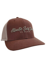 Atlantic Surf Co Atlantic Surf Sport Two Tone Trucker Ball Cap Tan/Rust