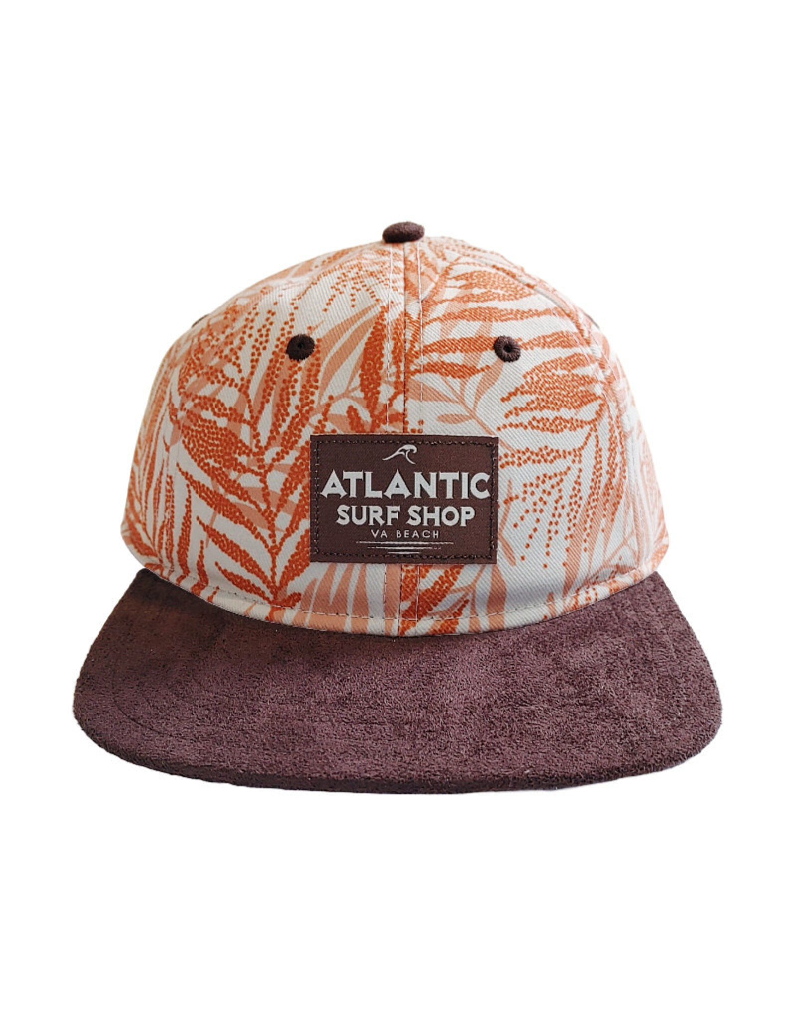 Atlantic Surf Co Atlantic Surf Suede Brim Palm Hat Orange